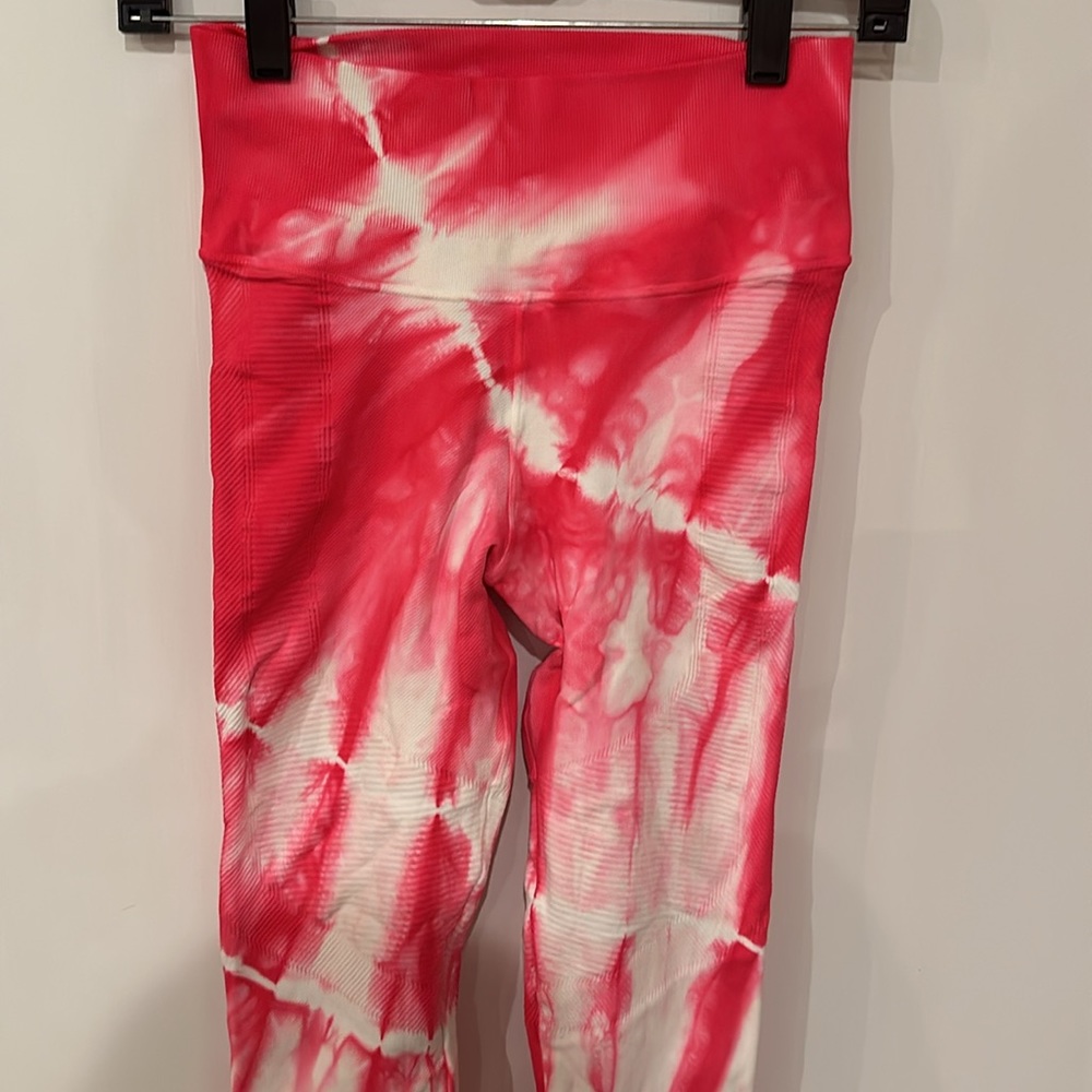 NUX Pink Tie Dyed Leggings
